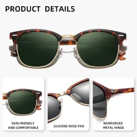 Модные поляризационные солнцезащитные очки для отдыха, легкие классические очки UV400 для мужчин и женщин, очки для вождения — изображение 5