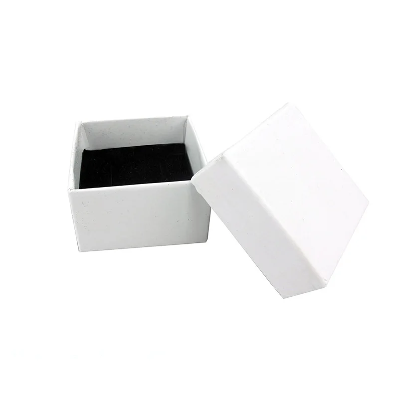 Black White Cardboard Gift Boxes Pendant Bracelet Necklace Box Rings  Earrings Jewelry Packing Box for Valentine's