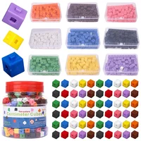 Linking Cubes Montessori Math Toys Number Blocks Learning Decimal Counter Teaching Aids Sensory Educational Toy for Children 1