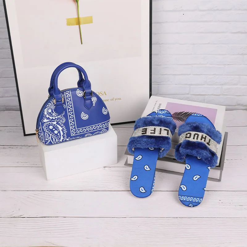 Purses And Handbags Bandana Purse And Sandals Set Shoes And Purse Set Women Hand Bags Luxury Set Ladies Bags