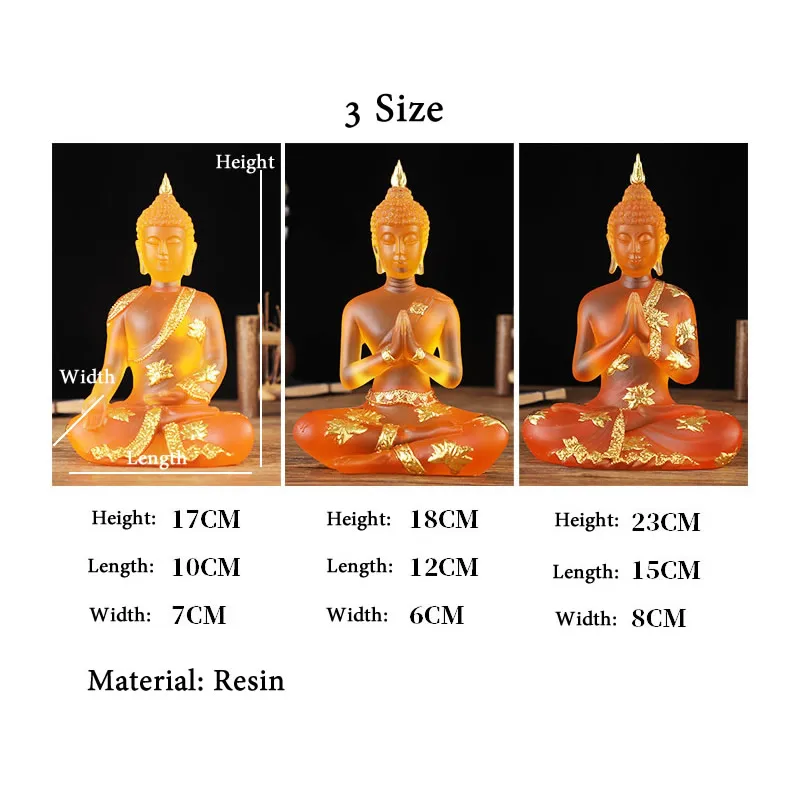 Raindrops Resin Palm Buddha Statue Buddha Sitting In Hand Statue Meditating Buddha Sculpture