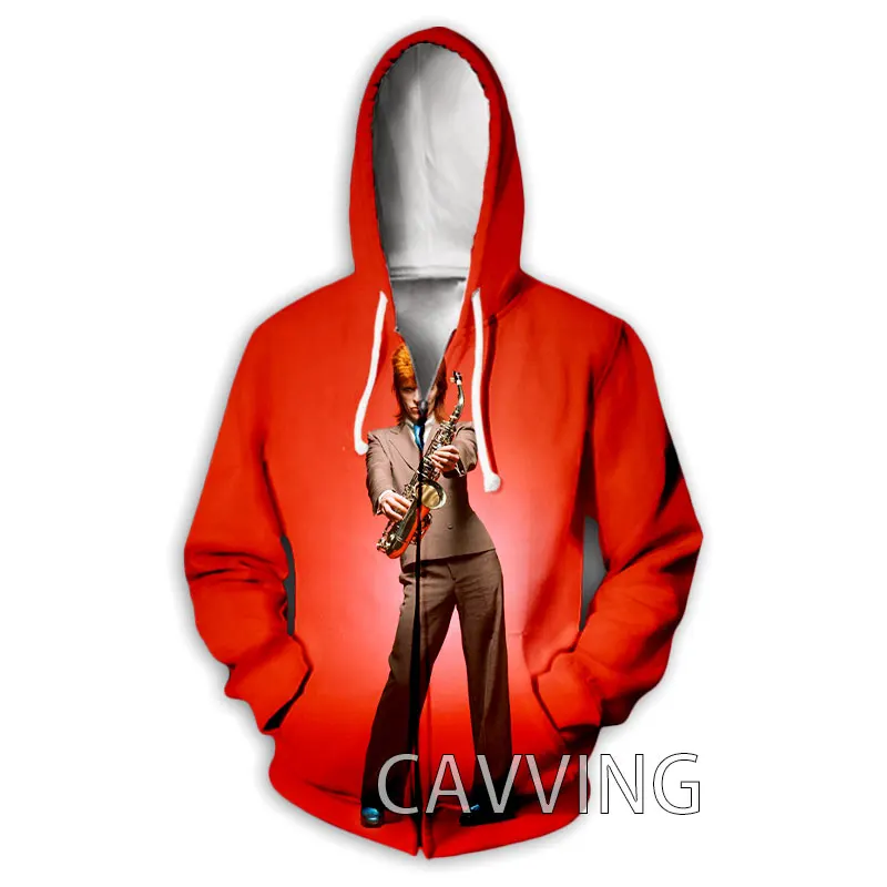 

New Fashion 3D Print David Legend Bowie Zipper Hoodies Zip Up Hooded Sweatshirts Harajuku Hoodie Hip Hop Sweatshirts K03