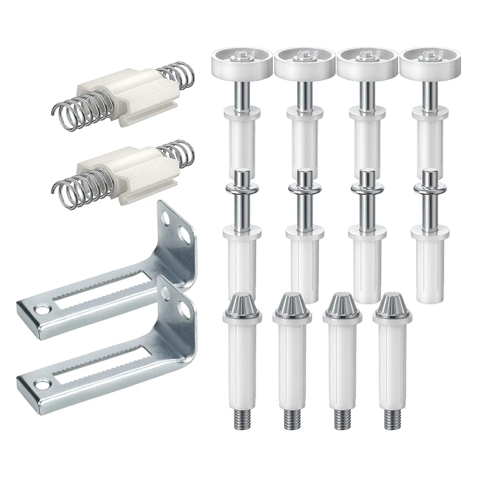 16Pcs Bifold Door Hardware Kit Bifold Door Bottom Pivot Metal Pivot Pin Closet
