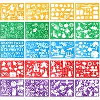 5/20pcs Drawing Stencils Set for Kids Large Plastic Stencil Kit 300+ Patterns Painting Templates for Girls & Boys Gift 1