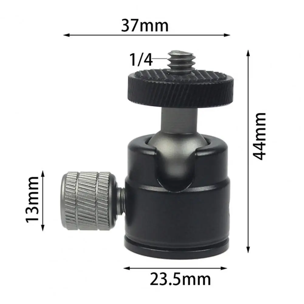 Mini Ball Head 360&deg; Rotatable Aluminum Alloy 1/4 Screw For GoPro For Osmo LED Video Light Phone DSLR Camera Monopod Tripod Head tripod ball head