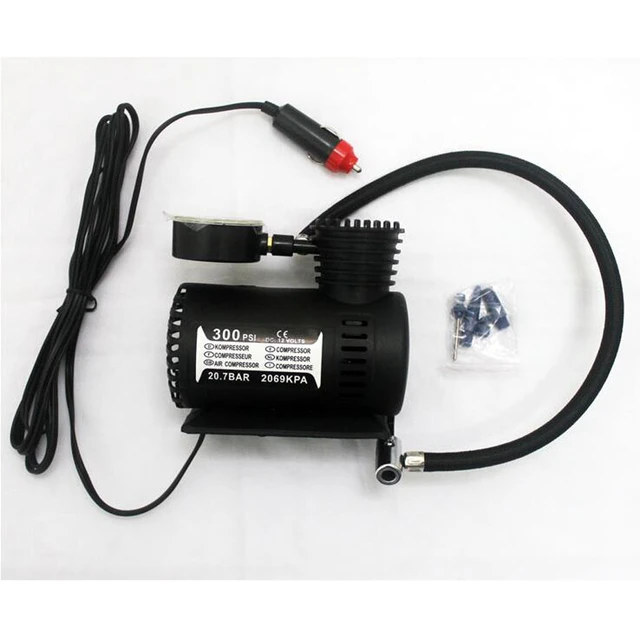 12V Mini Luft Kompressor Pumpe Fahrrad Reifen Air Inflator Pumpe