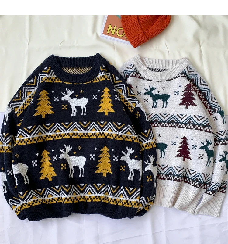Deer Print Sweater 19