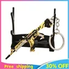 9cm Valorant New 2021 Champions VANDAL AK Game Keychain Metal Game Peripheral Machine Gun Metal Model Key Chain Gift Toys Game 1