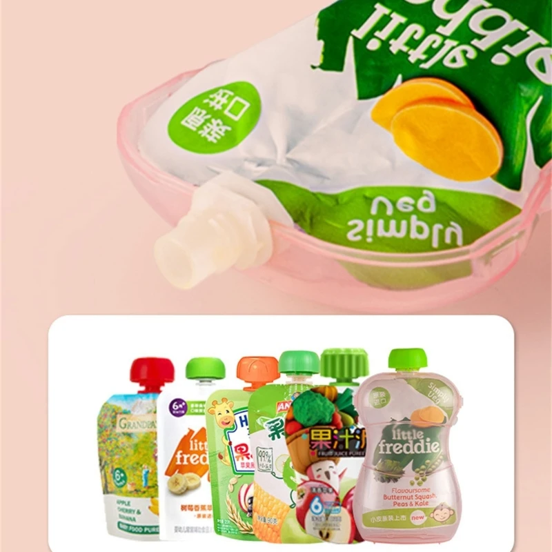 Holder for Baby Squeeze Pouches Refillable Holder for Most Baby food pouch
