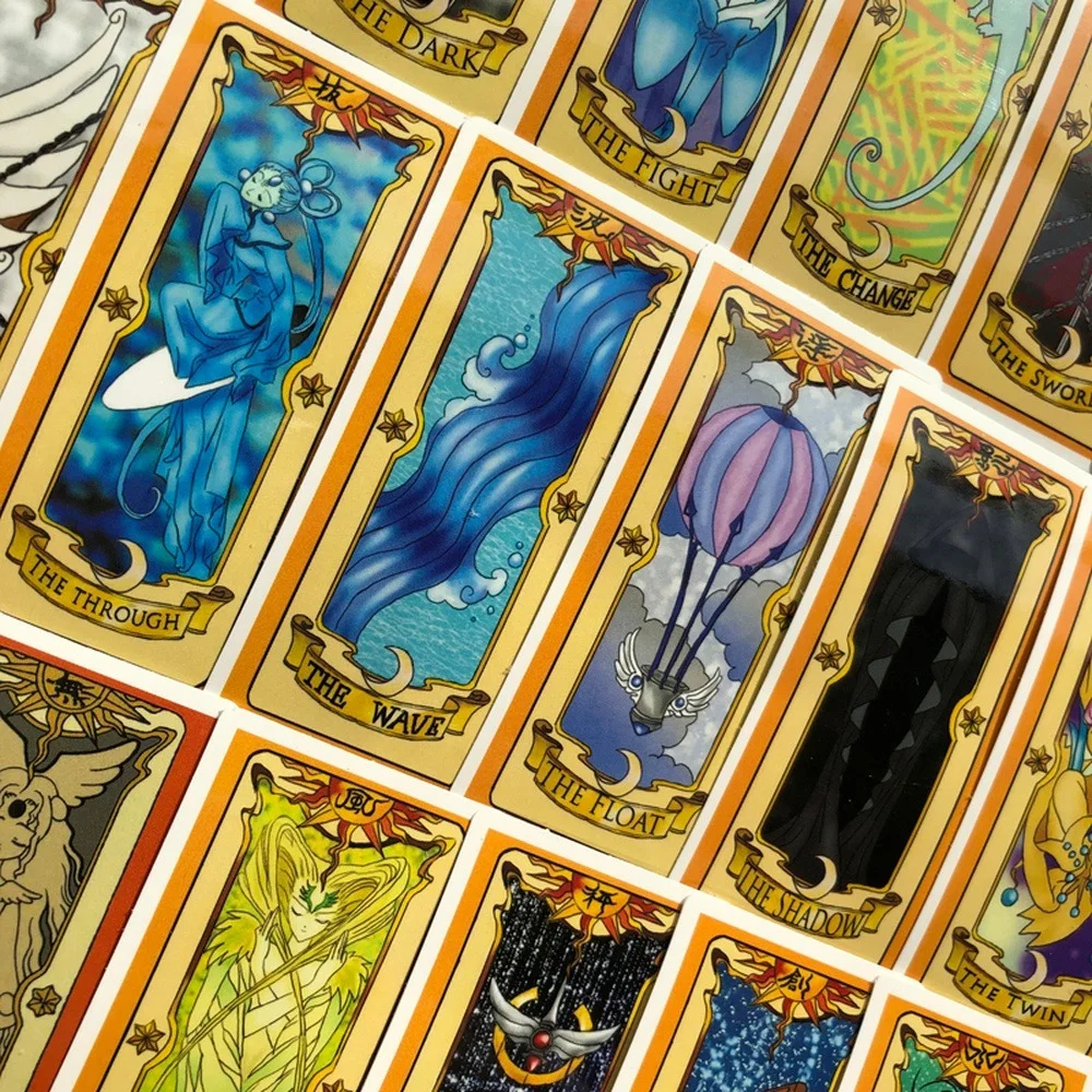 50Pcs Cardcaptor Sakura Captor Sakura Magic Stickers Mahou Clow anime  Stickers Cosplay Playing Game Prop Cards Toys Stikcers| | - AliExpress