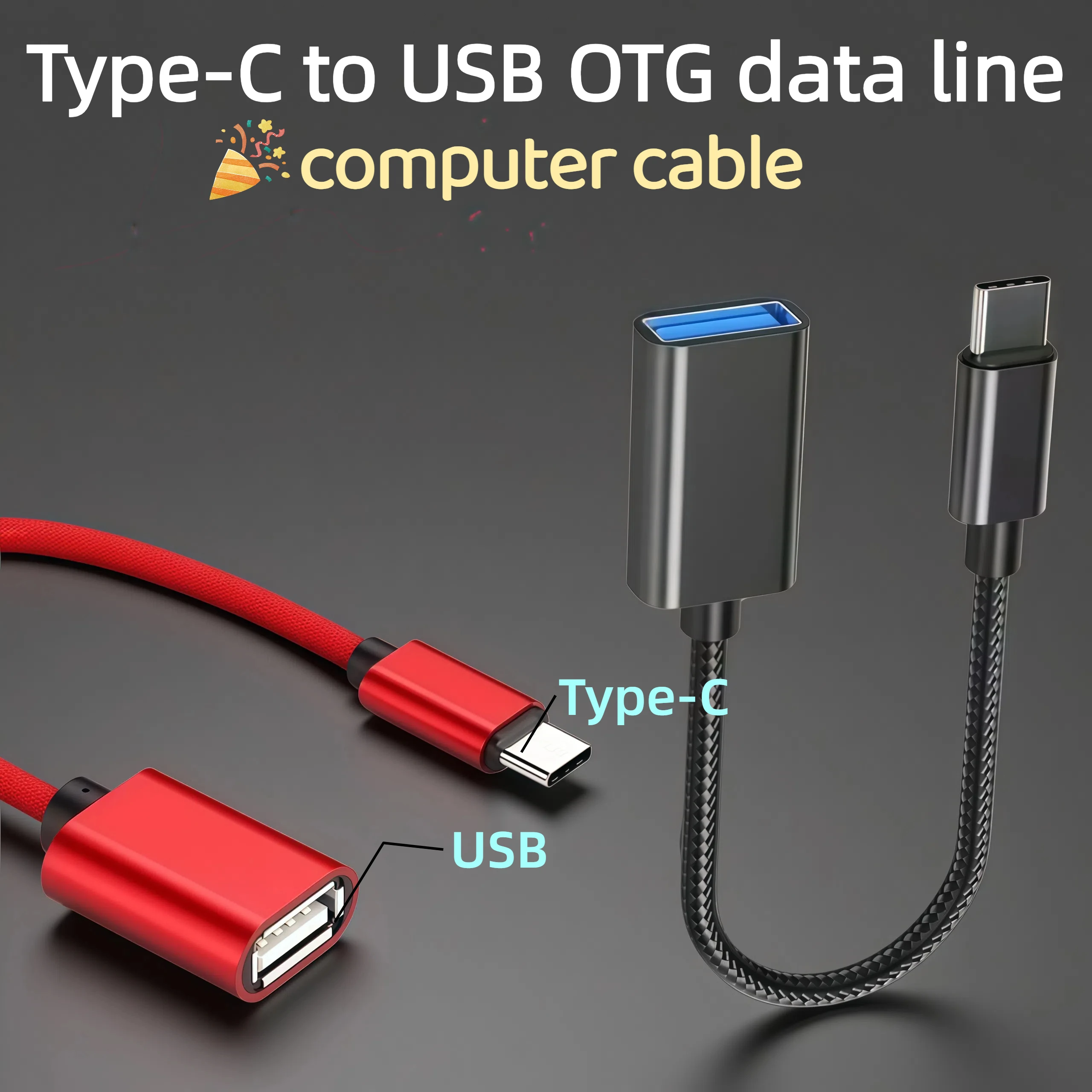 USB 타입 C 남성-USB 여성 케이블 어댑터 USB-C-USB OTG 어댑터 케이블 OTG 케이블