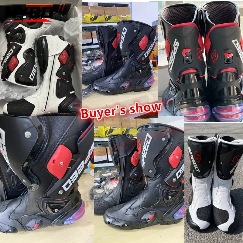 Motorcycle Riding Shoes Boots For Men Anti-fall Water-repellent Breathable Off-road Racing