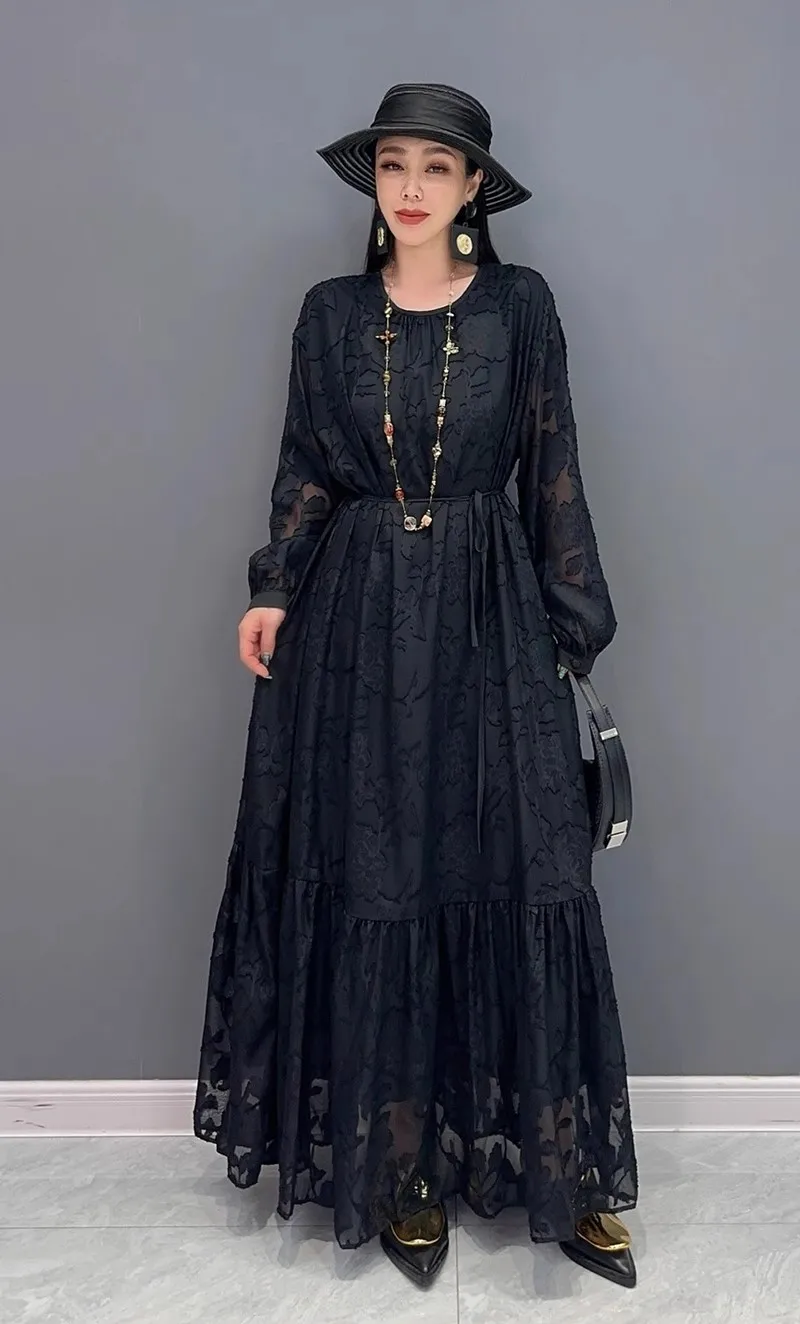 knee length dresses for ladies Haylee Midi Turtleneck Sweater Dress; Black