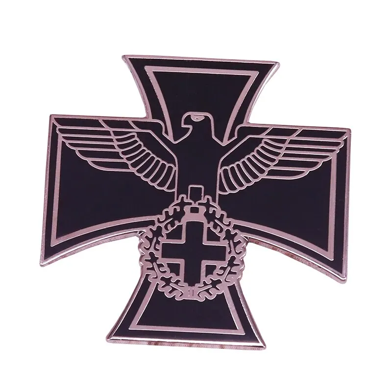 Germany German IRON CROSS Eagle Military Army Jacket Backpack Zipper Pull Clip 