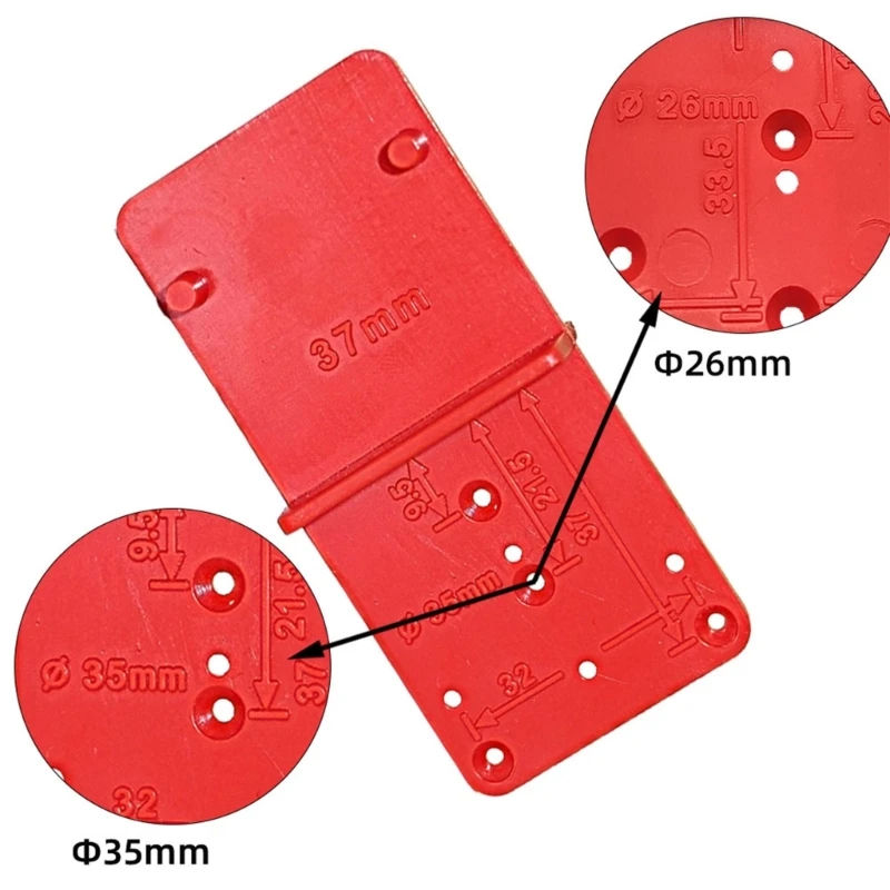 Stainless Steel Hinges Door Hinges Hinge Hole Drilling Guide 26mm 35mm Hing Installation Jig Door Cabinet Hinge Hole Locator Woodworking Tool Accessory