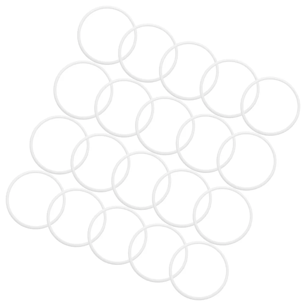 30 Pcs Plastic Rings Hoops For Crafts Dream Catcher Floral Wreath Circle Home Decor Wind Chimes Hanging Garland 2