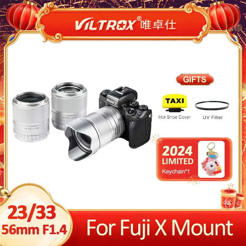 Viltrox 13Mm 23Mm 33Mm 56Mm F1.4 Fujifilm Xf Mount Obiettivo Per Fotocamera Con Messa A Fuoco Automatica Per Fuji X Mount X-T4 X-E3 Grande Apertura Ap