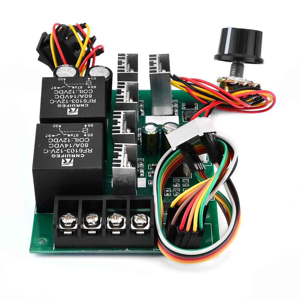 PWM DC Motor Speed Controller DC 10-55V Digital LED Display 0-Adjustable Drive Module Input MAX 60A 12V 24V 36V 48V