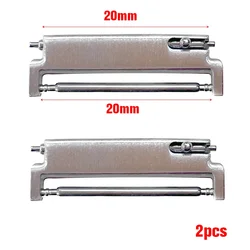 Watch Band Adapter Set with Quick Release Pins - Versatile Spring Bar Connectors (2 Pack) (Steel 20mm - 20mm)