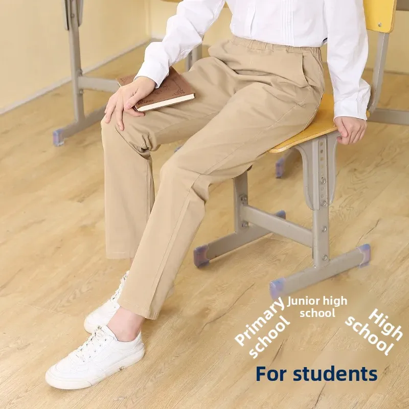 Casual Stylish School Uniform Pants for Primary And Secondary School Students Boys Girls Spring Summer Autumn Seasonal School Pa - 2