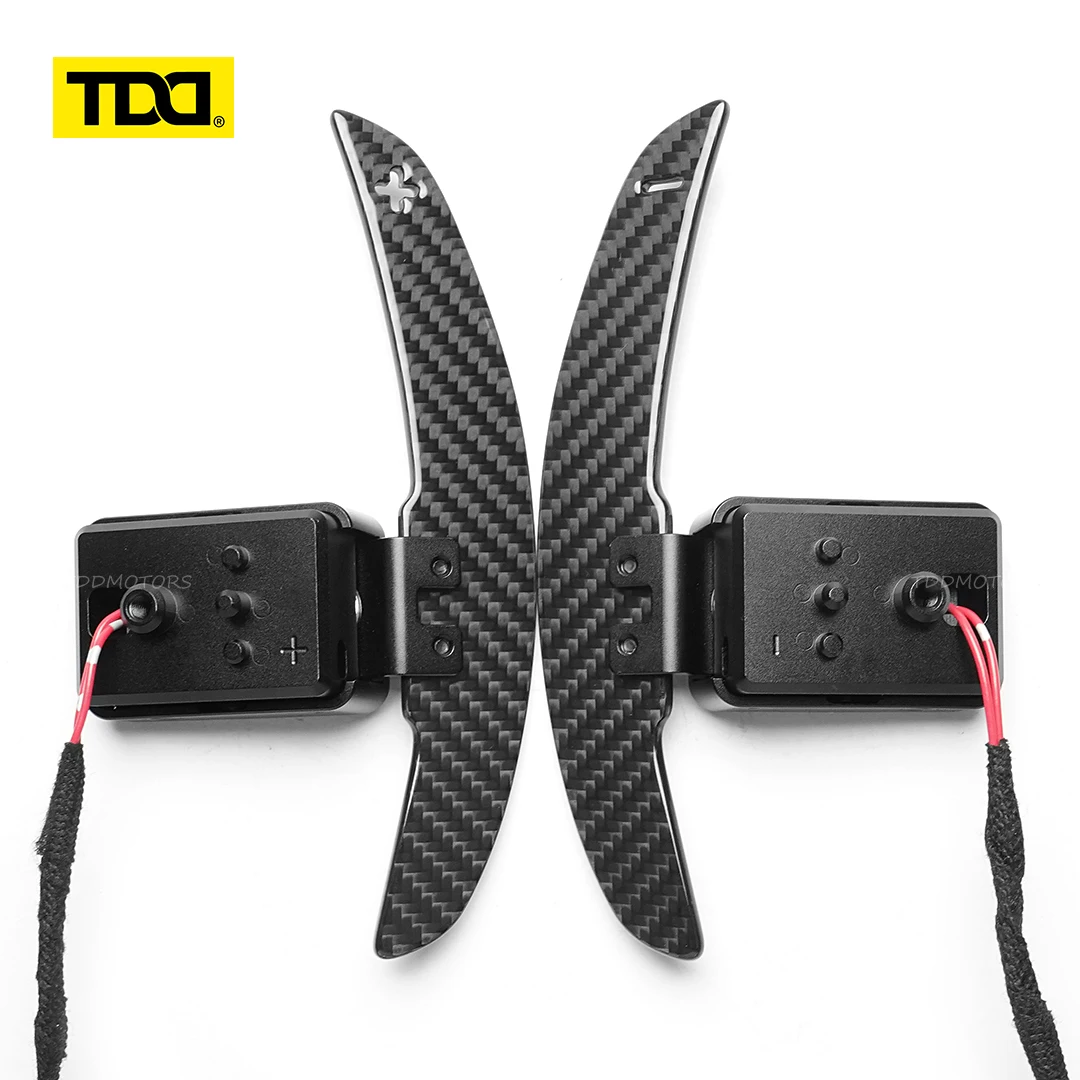 TDD Glänzendes Kohlefaser-Magnetschaltwippe für BMW M2 M3 M4 M5 M6 X5M X6M X3 X4 X5 X6 F10 F20 F30 F32 F22 F80 F87 F48 F45 F31