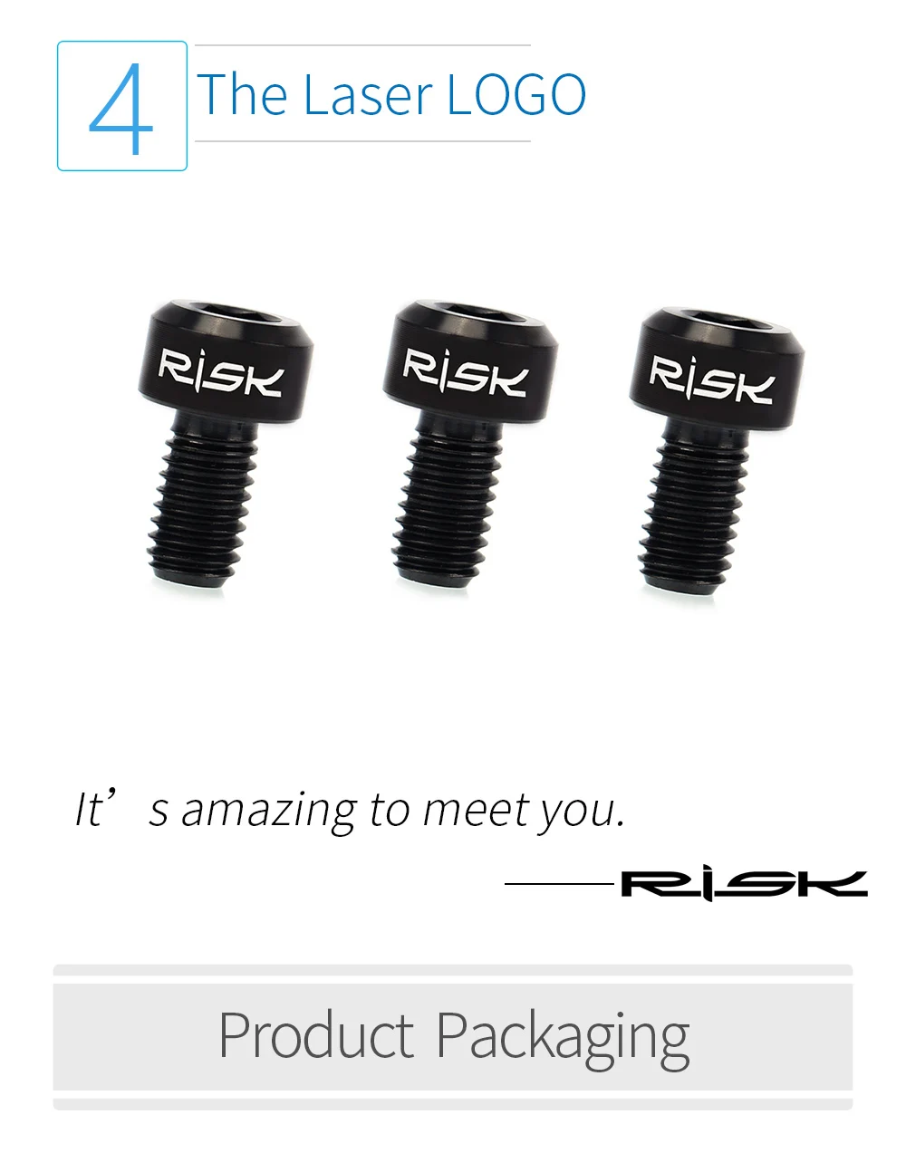 RISIKO 2PCS M5x9 mm Fahrrad Vorne Hinten Schaltwerk Draht Innenleitung Fix Presse Bolzen Titan Legierung MTB Mountainbike kabel Linie Bolzen – Detail 5