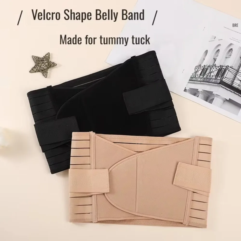 Memory Soft Rubber Bone Corset Postpartum Adjustable High Fit Pregnant Tummy Belly Belt Wrap Breathable Belly Band for Women