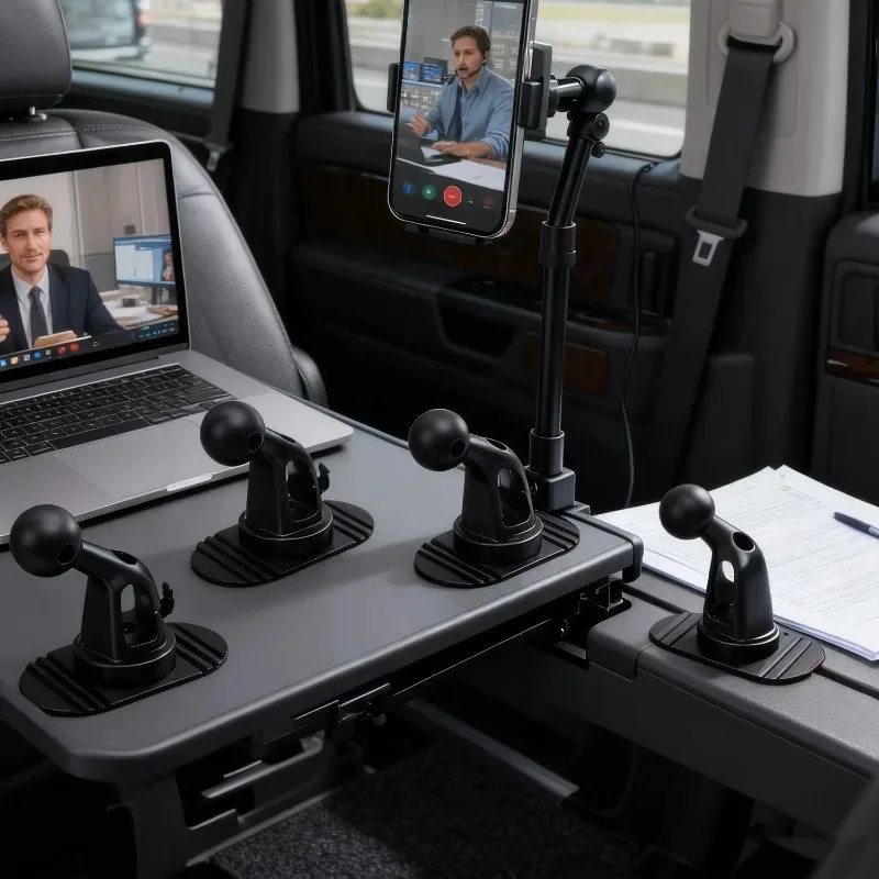 17mm Ball Head Sticker Base 360 Degree Rotating Base Universal Car Dashboard Phone Holder Base for Car Cellphone Stand Mount