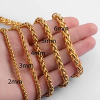 Collier classique en acier inoxydable, couleur or, Hip Hop, bijoux populaires pour hommes et femmes, nouvelle collection 3