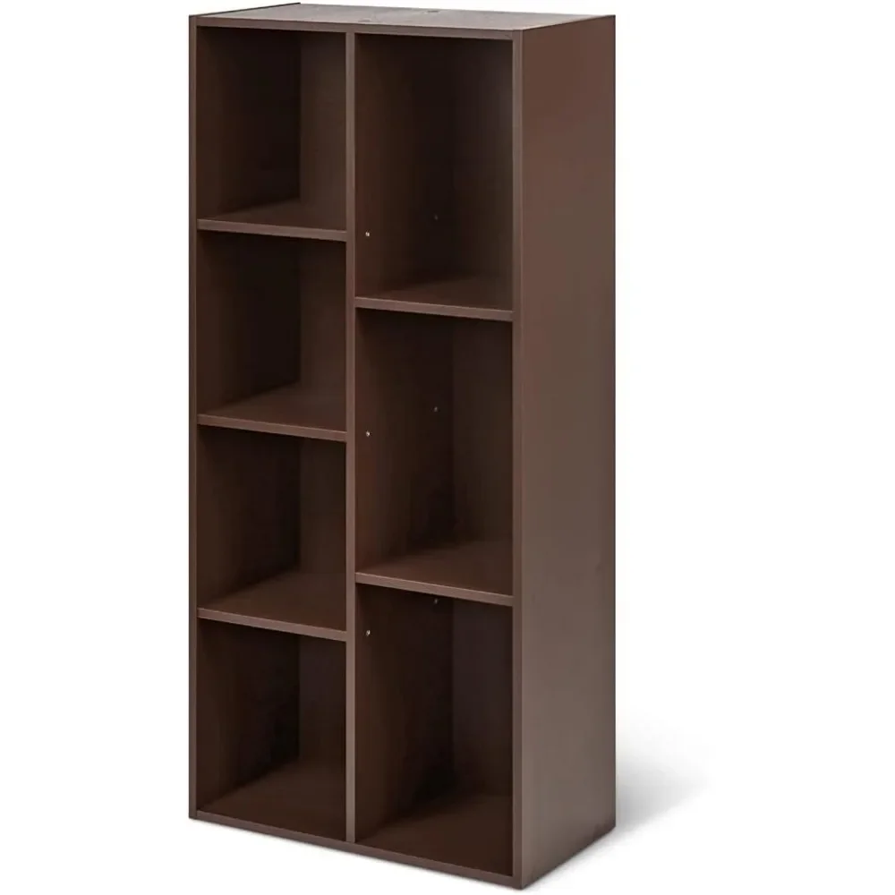 7 Cube Organizer Bookcase, Espresso, 9.3 x 19.5 x 41.7 in Bookshelf 5
