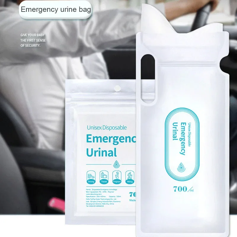 4pcs Outdoor Travel Emergency Portable Car Urinal Vomit Bags Mini Mobile Toilets Unisex Disposable Toilet Bag