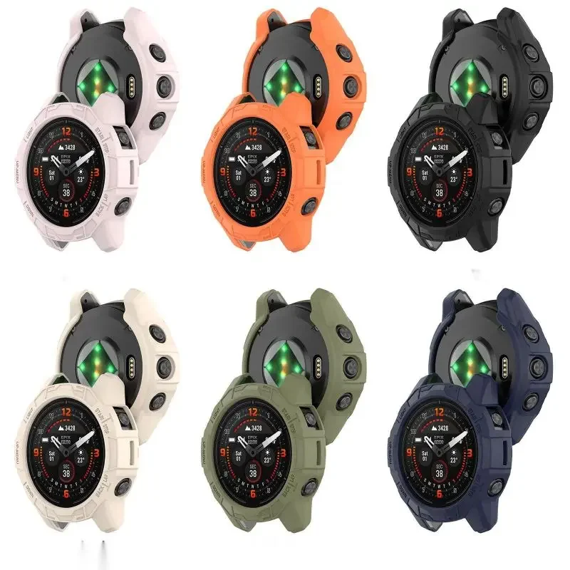 Enhanced TPU Soft Silicone Protective Watch Case and Strap Cover
