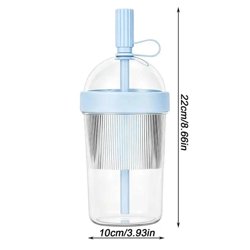 Coffee Cups With Lids Reusable 17oz Drinkware With Lid And Straw Cold Drink Tumbler For Women Men Travelers Home Office Travel - 6