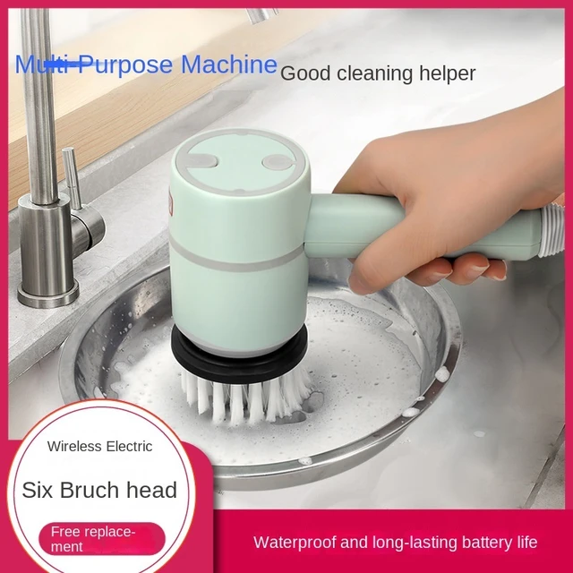 3-in-1 New Wireless Electric Cleaning Brush Multifunctional Cleaning  Scrubber Kitchen Dishwashing Brush Bathroom Cleaning Gadget - AliExpress