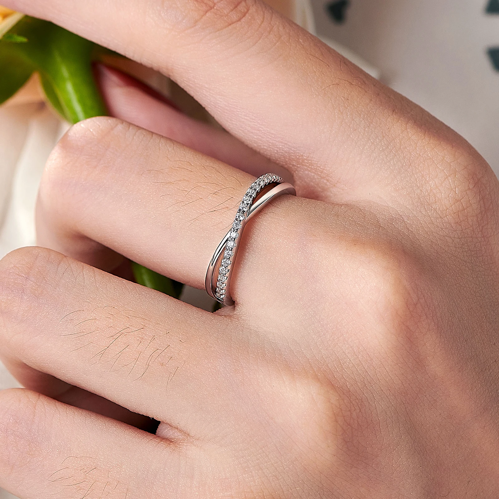 Boston Bay Diamonds Sterling Silver Infinity Band Ring - Classic & Contemporary, Sizes 5-9 - View #6