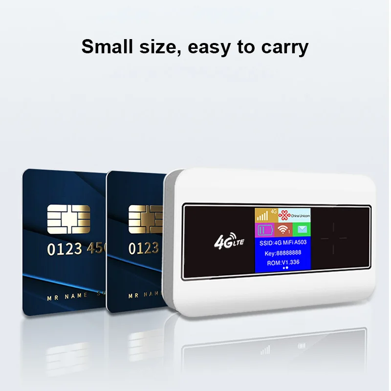 Roteador Wifi Portátil com Display Lcd Colorido 4g Cartão Sim Modem Lte Pocket Mobile Hotspot 10 Usuários Wi-fi Bateria Embutida - Imagem 5