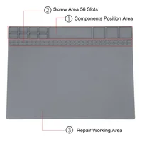 Insulation Heat Insulation Repair Pad Soldering Work Station Mat Silicon Welding Soldering Maintenance Platform 350*250mm 2