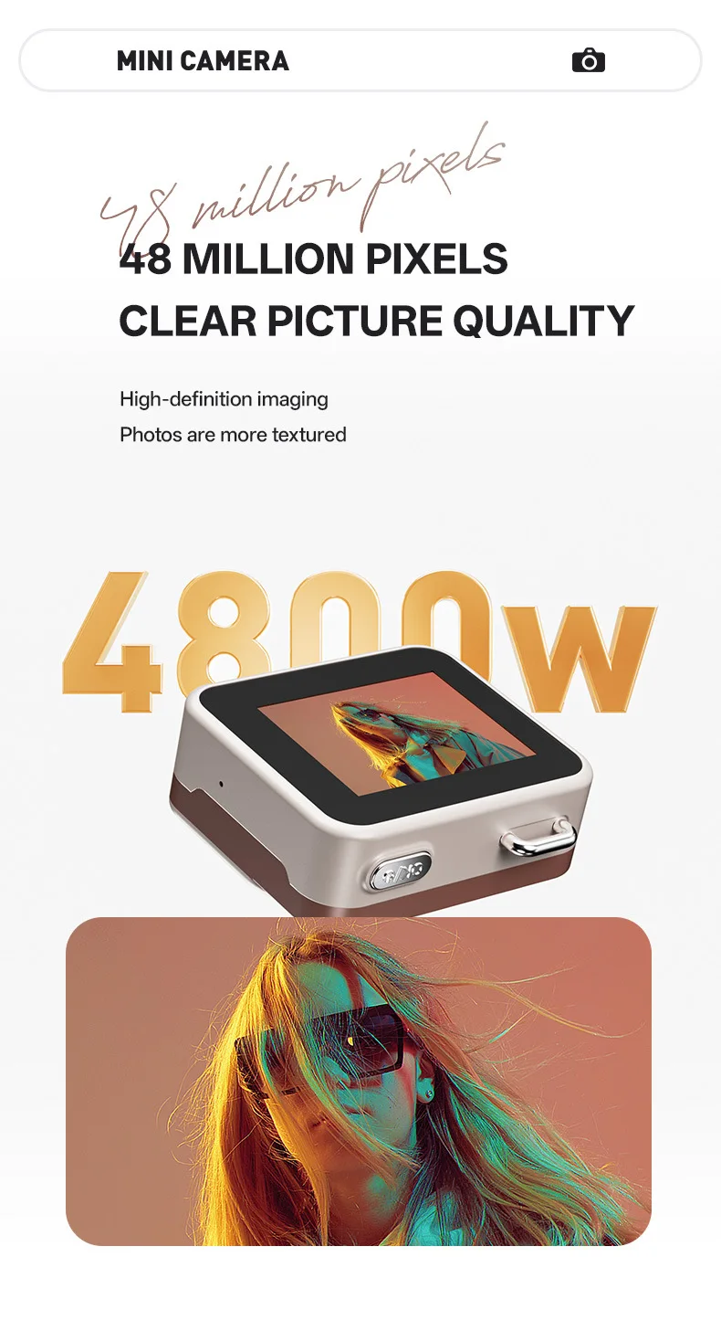 New Mini Compact Digital Camera Keychain HD CCD Retro Camera Screen Keyring Outdoor Travel Photography Birthday Christmas Gift