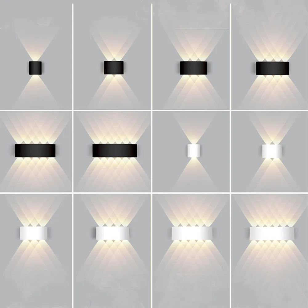 AC85-265V LED Wall Lamp Motion Sensor IP65 Waterproof Outdoor Lighting Wall Light Indoor Living Room Stairs Fixture Lamps