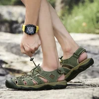Summer Outdoor Sandals for Men Breathable Hiking Shoes Water Beach Mens Sandals Camping Climbing Aqua Sneaker
