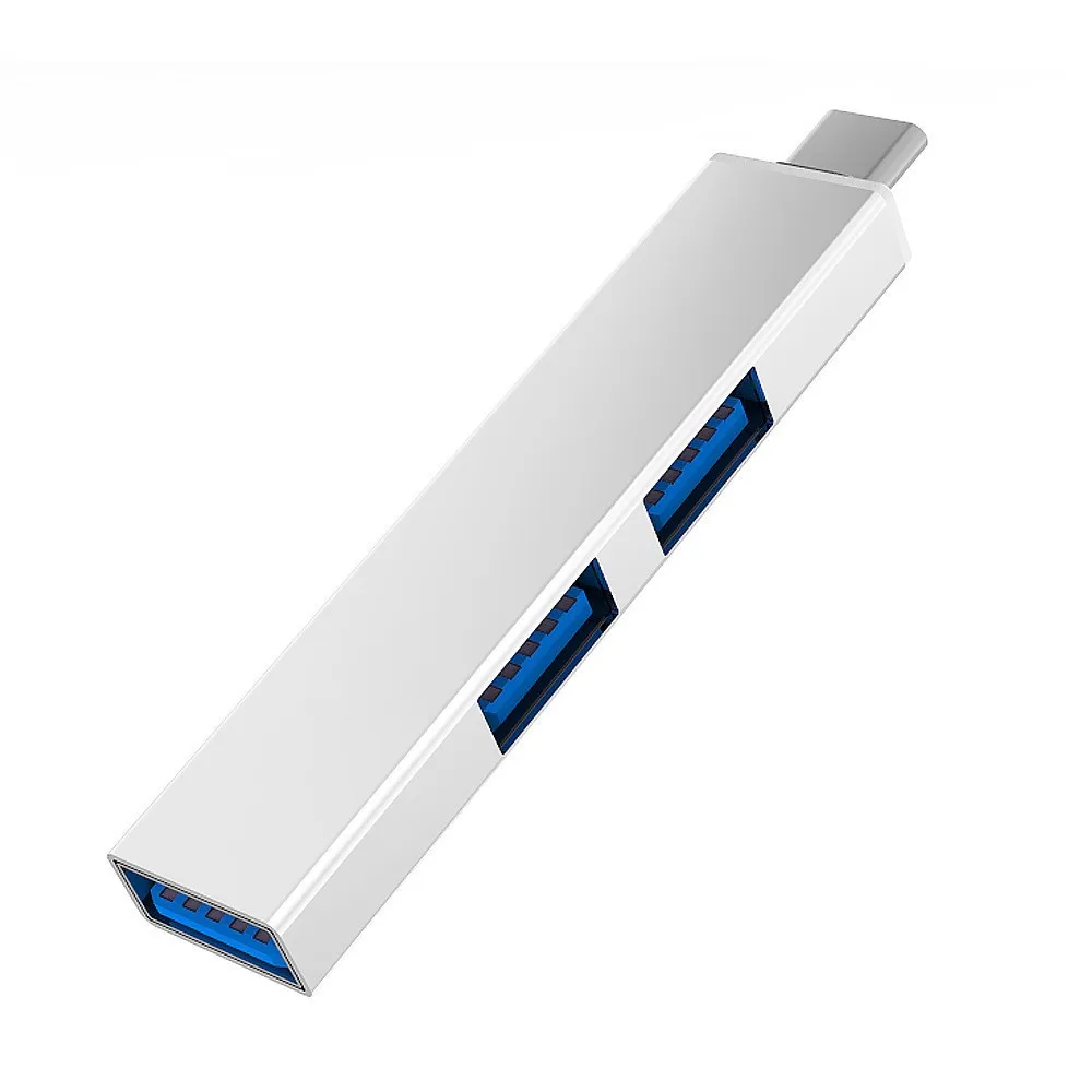 Type C 3 In 1 USB 3.0 USB Hub 2.0 Multi Type-C Ultra Slim Splitter Hub Use Power Adapter Multiple Expander for iPhone 15