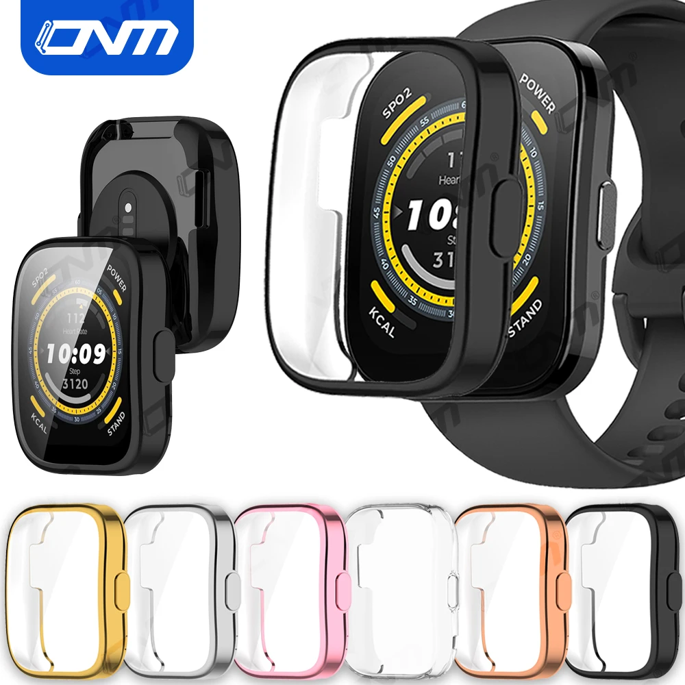 TPU Soft Protective Cover For Amazfit Bip 5 Case Full Screen Protector Shell Bumper Plated Cases For Amazfit Bip 5 smart watch