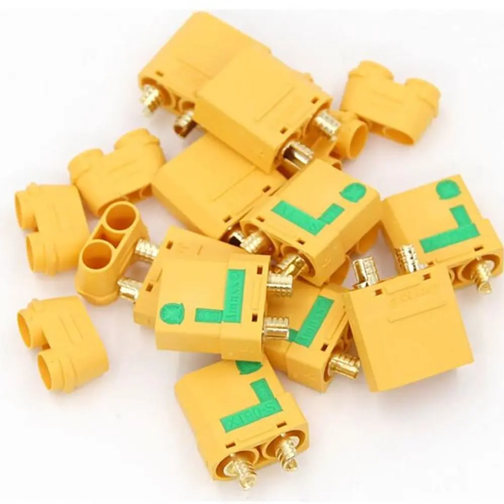 🔌 5 Pares De Conectores Amass XT90-S Anti-Chispa Macho/Hembra Para RC, Drones Y Baterías – Actualización XT90