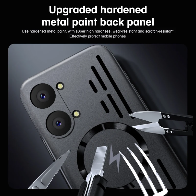 Luxury Ice Feel Heat Dissipation Magnetic Protective Case - Ultra Thin Design