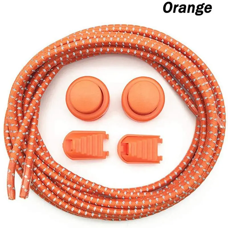 1Pair Colored Dots Round Elastic Shoelaces Plastic Lock Hiking Sport No Tie for Adult Children Shoe Accessories shoe laces,elastic shoelaces,elastic shoe laces,shoe accessories,shoelaces without ties