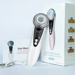 Enhanced Facial Beauty Massage Device for Skin Rejuvenation and Tightening (WHITE)