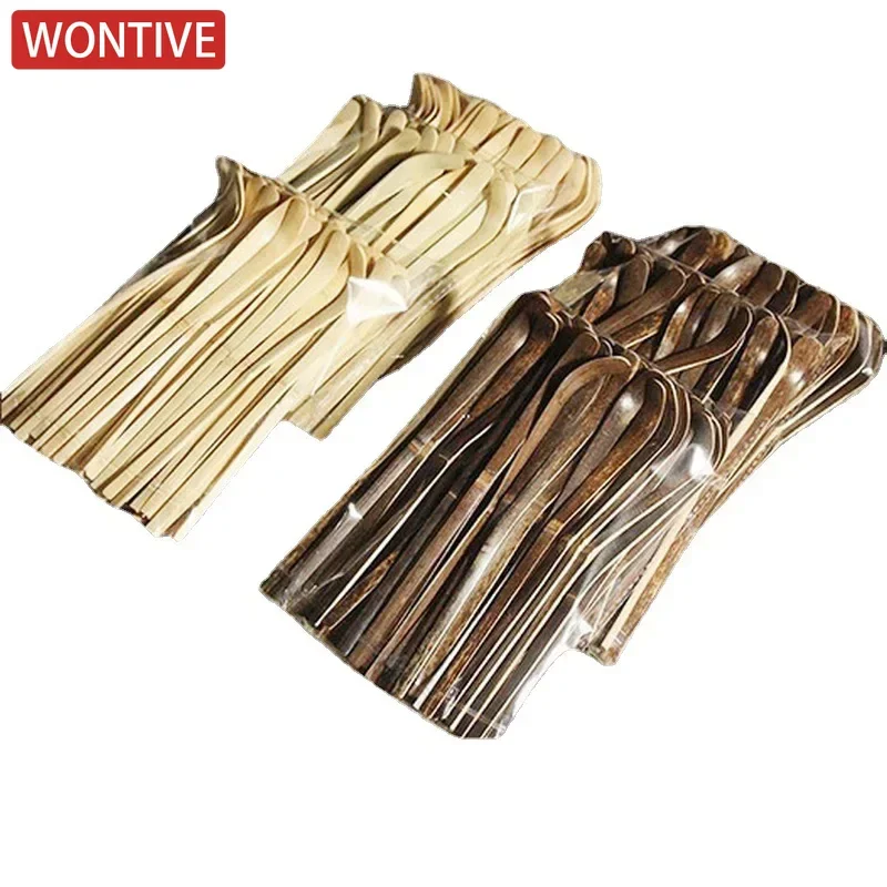 (3/6/12PCS)  Support wholesale Natural Bamboo Matcha Tea Scoops Spoon for Ceremony or Daily Use