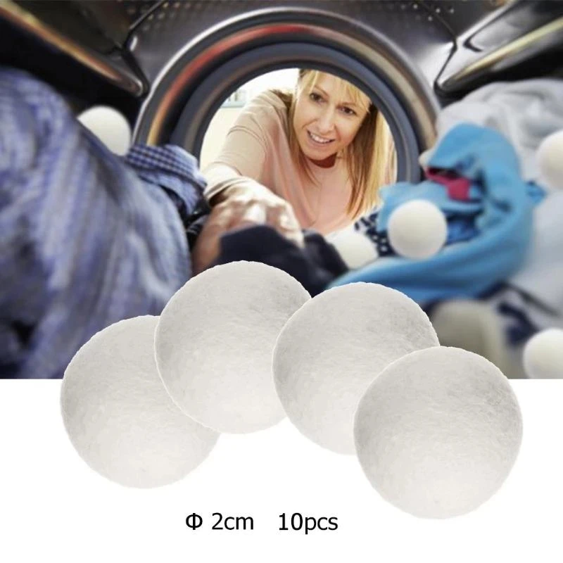 10PCS/LOT 20mm 100% sheep wool yarn dryer balls wedding decoration christmas curtain home wall decor carpet