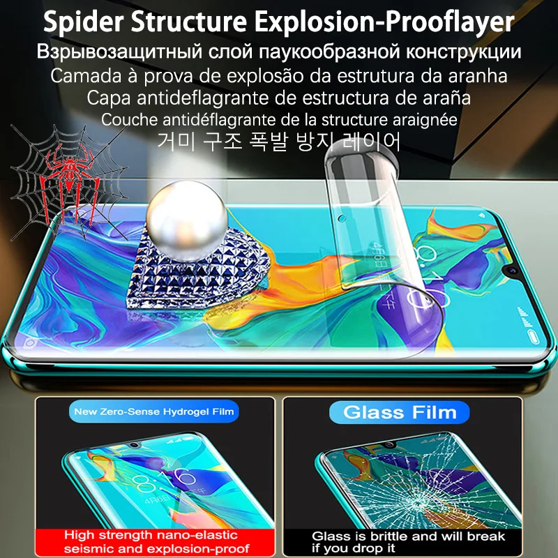 4-Pack HD Hydrogel Full Cover Screen Protector, Not Glass