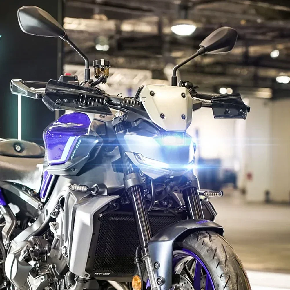 Tappi Serbatoio CNC Per Yamaha MT-09 2021-2024 - Set 3 Pezzi In Alluminio Anodizzato, Colore Blu - Foto 3